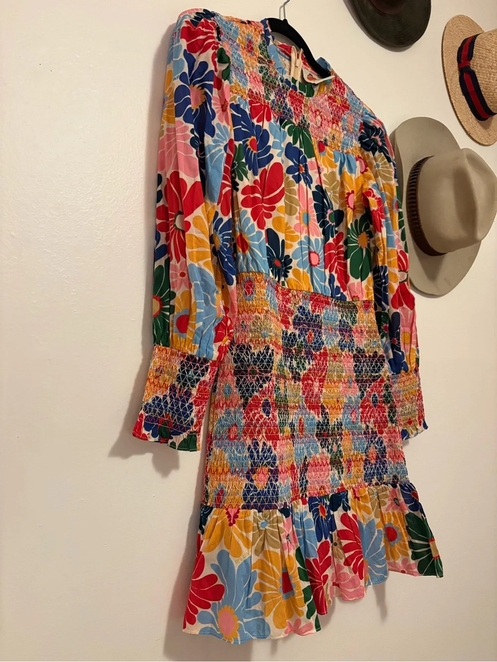 Farm Rio Sunny Daisies Sand Mini Dress - Picture 4 of 5